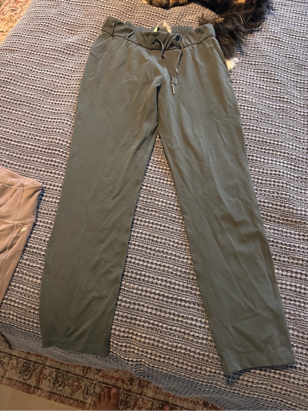Women’s Olive Green Drawstring Pants